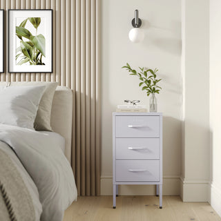 The Richmond - Industrial Style Metal Drawers In Lilac - Urban Lockers